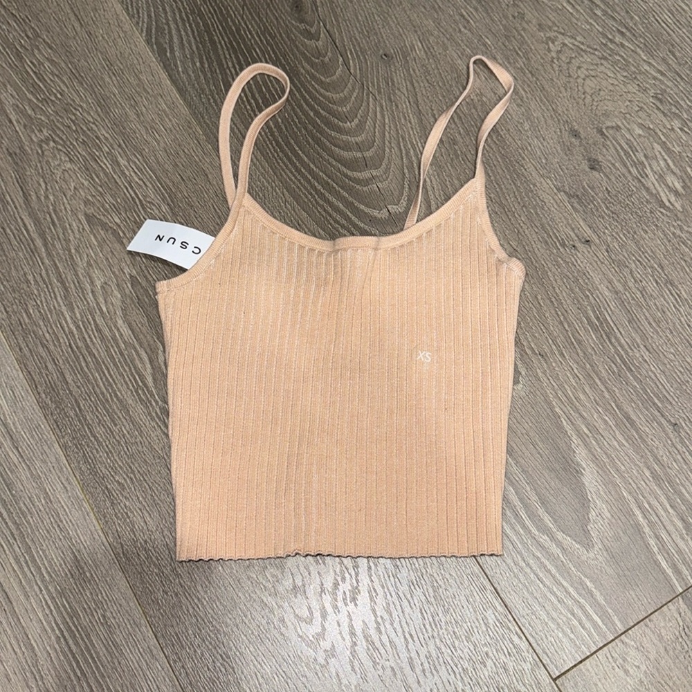 Brand New Pacsun tank top color beige size xs